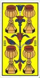 Cuatro de copas del tarot