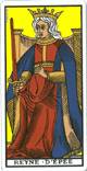 Regina di spade del tarot
