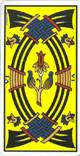 Sei di spade del tarot