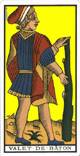 Fante di bastoni del tarot