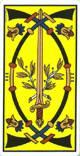 Tre di spade del tarot