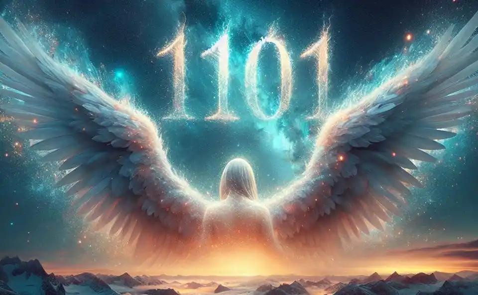Paesaggio sereno con figure angeliche tra le nuvole, simboleggiando la pace e la spiritualità dei numeri angelici.