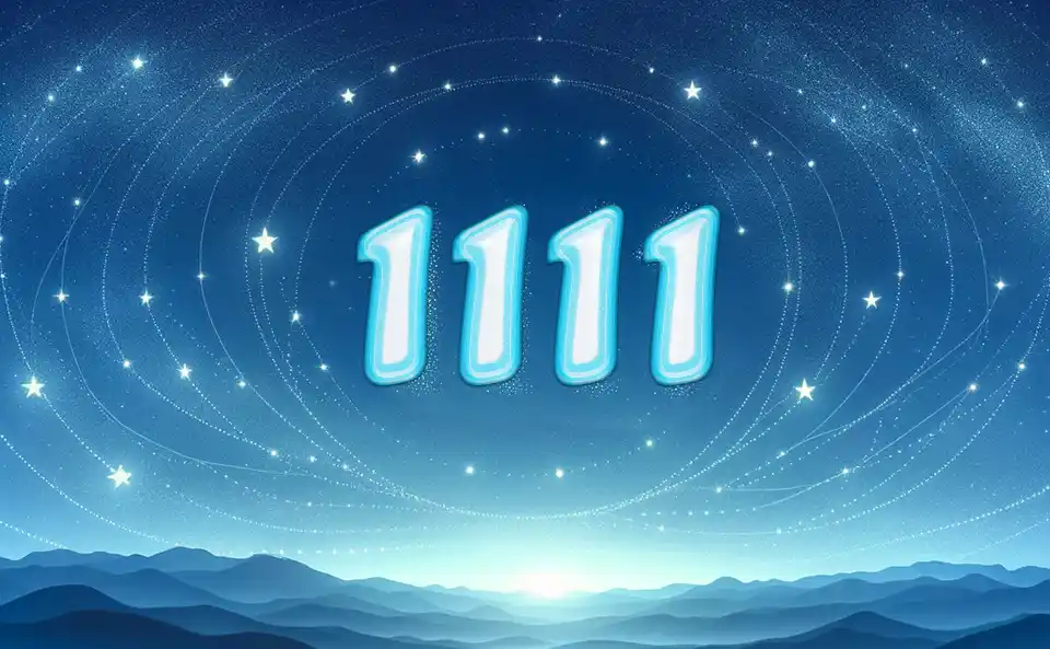 Numero Angelico 1111 in ambiente mistico e spirituale