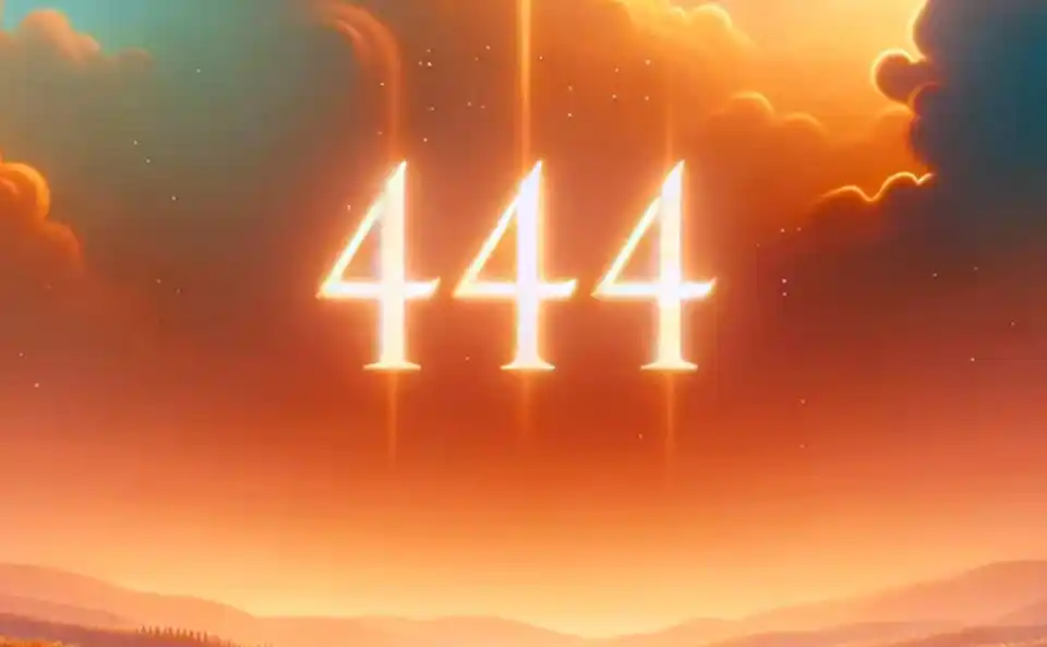 número 444 simbolizando guía y tranquilidad espiritual
